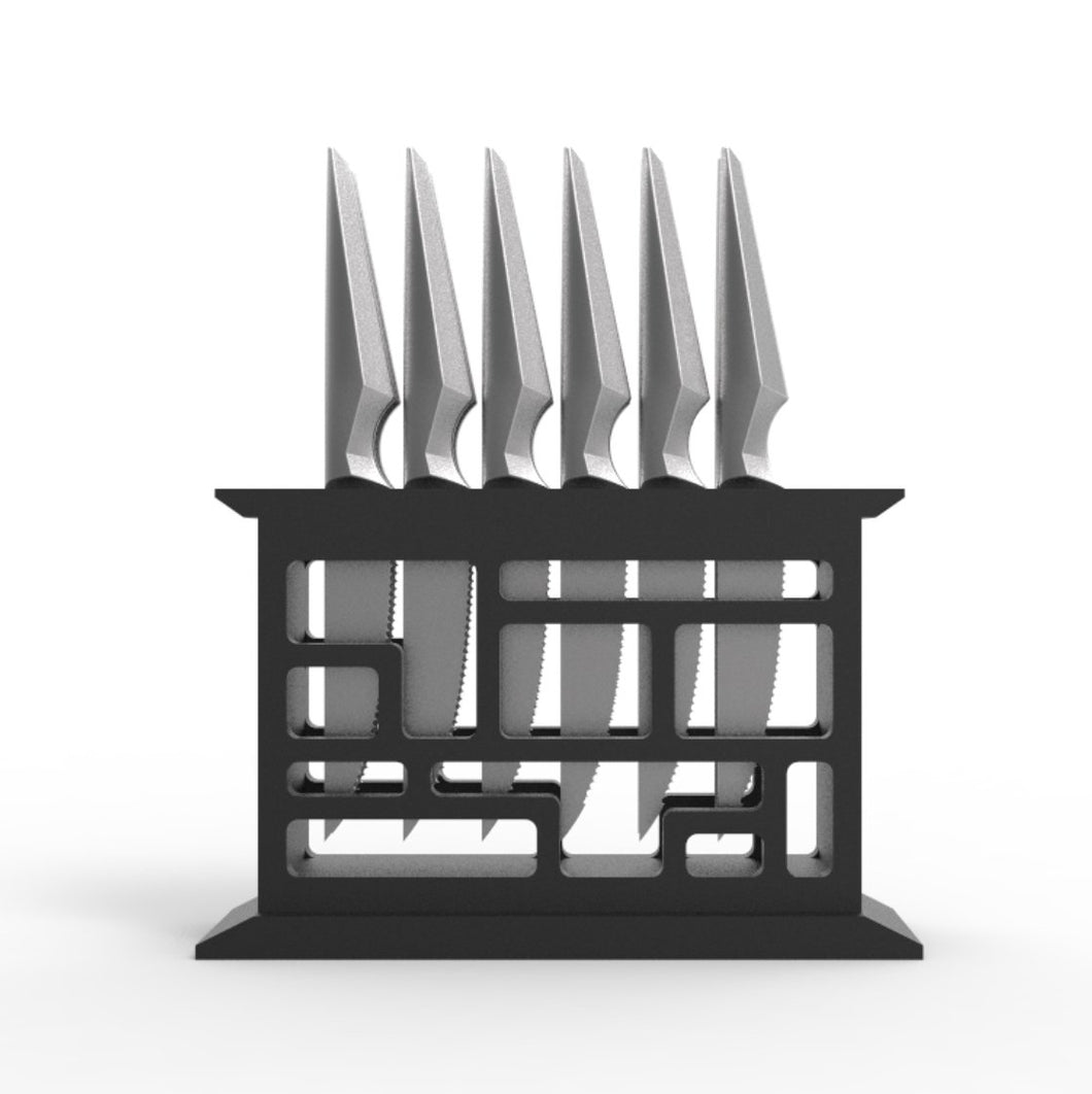 Japanese Steak Knife Block with Magnetic Support - Edge of Belgravia