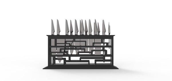 Magnum Japanese Knife Block with Magnetic Support - Edge of Belgravia